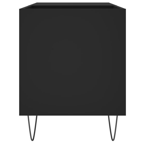 vidaXL Δισκοθήκη Μαύρη 85 x 38 x 48 εκ. από Επεξεργασμένο Ξύλο