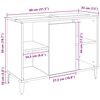 vidaXL Ντουλάπι Νιπτήρα τεχνίτης Δρυς 80 x 33 x 60 εκ.