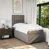 vidaXL &Kappa;&rho;&epsilon;&beta;ά&tau;&iota; Boxspring &mu;&epsilon; &Sigma;&tau;&rho;ώ&mu;&alpha; Taupe 100 x 200 &epsilon;&kappa;. &Upsilon;&phi;&alpha;&sigma;&mu;ά&tau;&iota;&nu;&omicron;