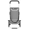 vidaXL Καρότσι Αγορών Γκρι 47 x 39 x 100.5 εκ. Ύφασμα Oxford