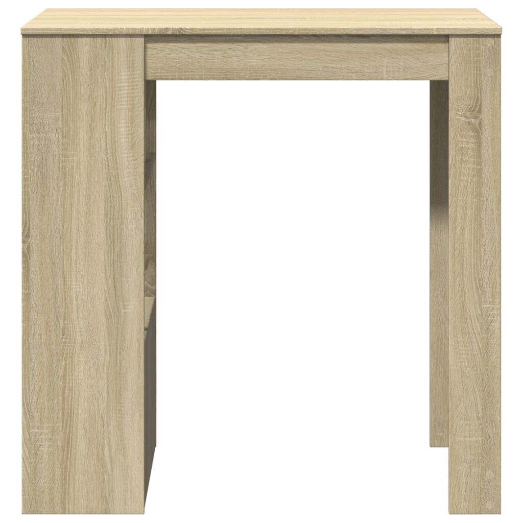 vidaXL Τραπέζι Μπαρ με Ράφια Sonoma Δρυς 102x50x103,5εκ Επεξ. Ξύλο