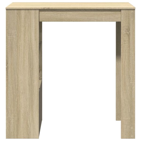 vidaXL Τραπέζι Μπαρ με Ράφια Sonoma Δρυς 102x50x103,5εκ Επεξ. Ξύλο