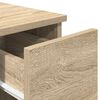 vidaXL Κομοδίνα με συρτάρι 2 τεμ. Sonoma Δρυς 20x36x60 εκ.