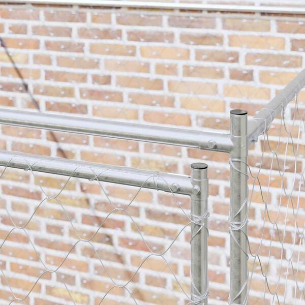 vidaXL &Kappa;&lambda;&omicron;&upsilon;&beta;ί &sigma;&kappa;ύ&lambda;&omicron;&upsilon; &Alpha;&sigma;&eta;&mu;ί 200 x 200 x 200 cm &Epsilon;&pi;&iota;&kappa;&alpha;&lambda;&upsilon;&mu;&mu;έ&nu;&omicron;&sigmaf; &Chi;ά&lambda;&upsilon;&beta;&alpha;&sigmaf;