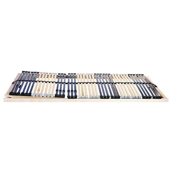 vidaXL Βάση κρεβατιού με λάμες Καφέ 70 x 190 cm Στερεό Ξύλο Μηλιάς