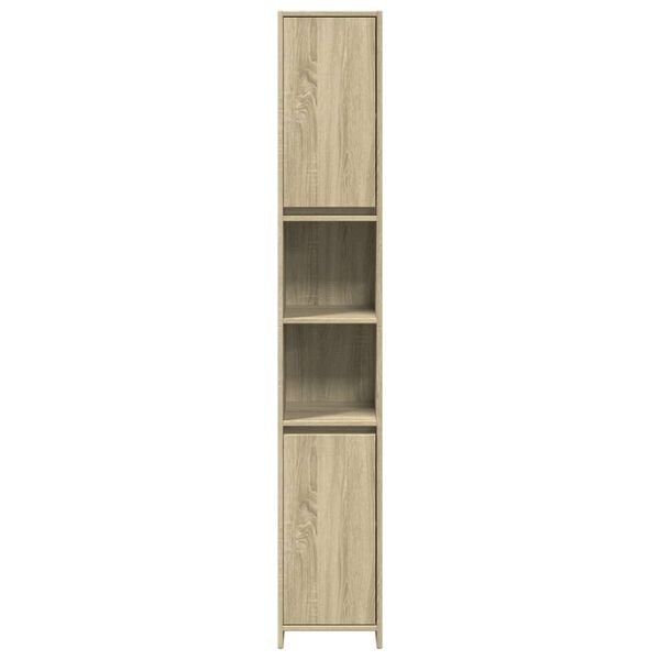 vidaXL Στήλη Μπάνιου Sonoma Δρυς 30 x 30 x 183,5 εκ. από Ξύλο