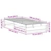 vidaXL Σκελετός Κρεβατιού Καφέ 75 x 190 cm Στερεά ξυλεία πεύκου