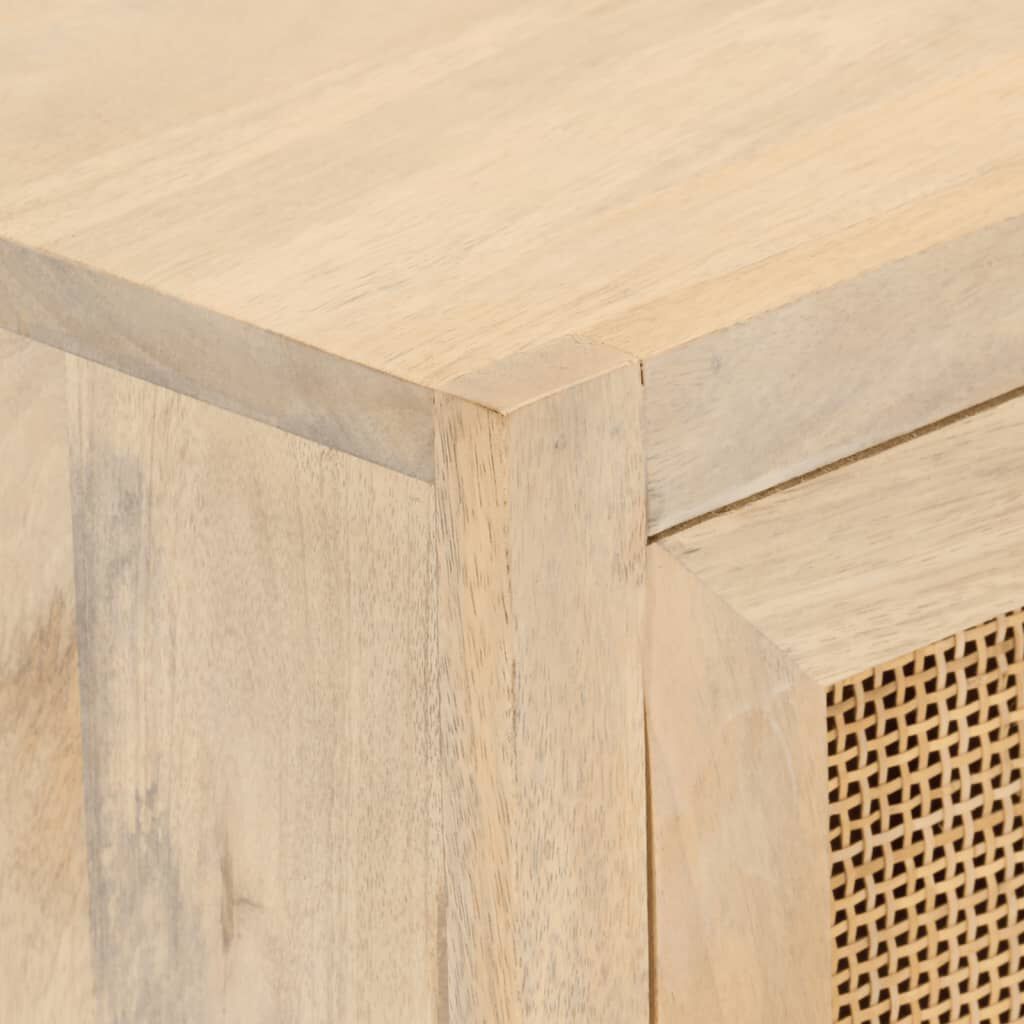 vidaXL Ντουλάπι 55 x 30 x 76 εκ. από Μασίφ Ξύλο Μάνγκο και Σίδηρο