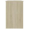 vidaXL Γραφείο Λευκό / Sonoma Δρυς 100 x 50 x 76 εκ. από Μοριοσανίδα