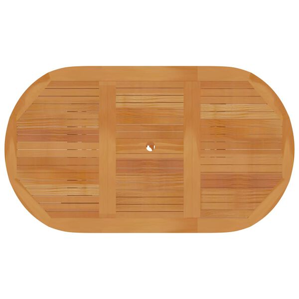vidaXL Τραπέζι Κήπου 150 x 90 x 75 εκ. Μασίφ Ξύλο Teak