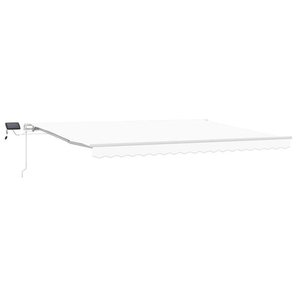 vidaXL Ανασυρόμενη Τέντα with Λευκό 450 x 300 εκ Λευκό