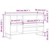 vidaXL Παπουτσοθήκη Γκρι Sonoma 102x36x60 εκ. από Επεξεργασμένο Ξύλο