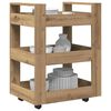 vidaXL Καρότσι Κουζίνας Artisan Oak 60 x 45 x 80 εκ Επεξεργασμένο ξύλο