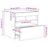 vidaXL Κομοδίνο με Φώτα LED Sonoma Δρυς 50 x 40 x 45 εκ.