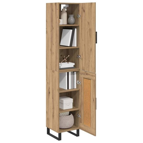 vidaXL Highboard Artisan Oak 34,5 x 34 x 180 &epsilon;&kappa;. &Epsilon;&pi;&epsilon;&xi;&epsilon;&rho;&gamma;&alpha;&sigma;&mu;έ&nu;&omicron; &xi;ύ&lambda;&omicron;