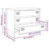 vidaXL Ντουλάπι Λευκό 68x39x58,5 εκ. από Χάλυβα Ψυχρής Έλασης