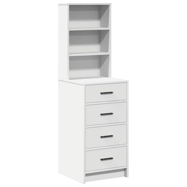 vidaXL Highboard &mu;&epsilon; &sigma;&upsilon;&rho;&tau;ά&rho;&iota; &Lambda;&epsilon;&upsilon;&kappa;ό 40 x 41 x 135 &epsilon;&kappa;. &Epsilon;&pi;&epsilon;&xi;&epsilon;&rho;&gamma;&alpha;&sigma;&mu;έ&nu;&omicron; &xi;ύ&lambda;&omicron;