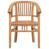 vidaXL Καρέκλες Κήπου 2 pcs Καφέ 63 x 58 x 89 εκ. Μασίφ ξύλο teak