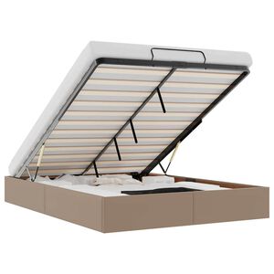 vidaXL Οθωμανικό κρεβάτι χωρίς στρώμα Cappucino 80x200 cm Faux Leather