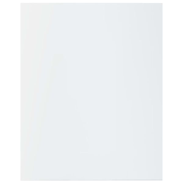 vidaXL Ράφια Βιβλιοθήκης 8 τεμ. Γυαλ. Λευκό 40x50x1,5 εκ. Επεξ.Ξύλο