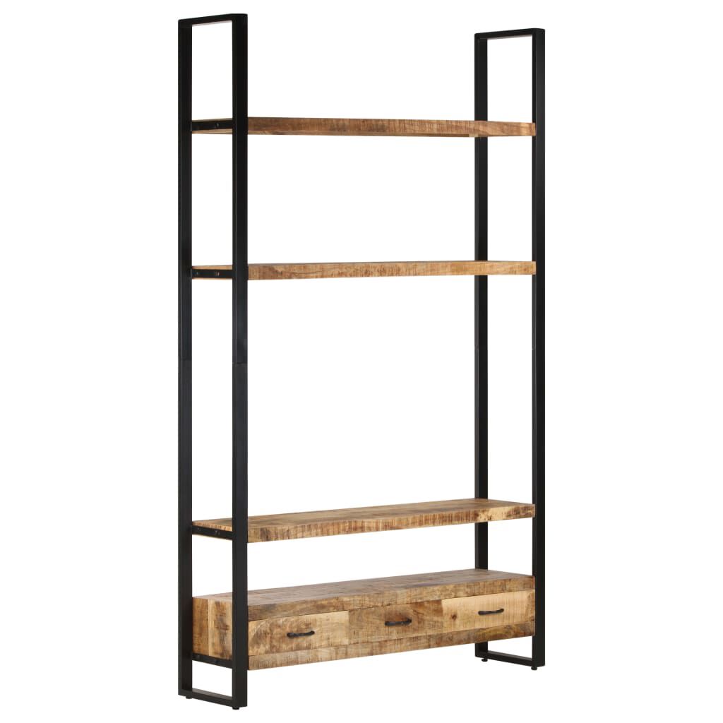 vidaXL Ραφιέρα 118 x 30 x 200 εκ. από Μασίφ Ακατέργαστο Ξύλο Μάνγκο