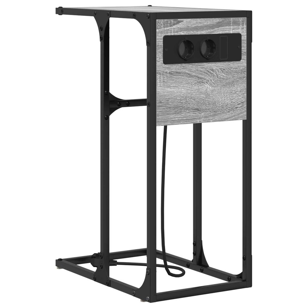 vidaXL Κομοδίνο Γκρι sonoma 41.5 x 26 x 60.5 εκ Επεξεργασμένο ξύλο