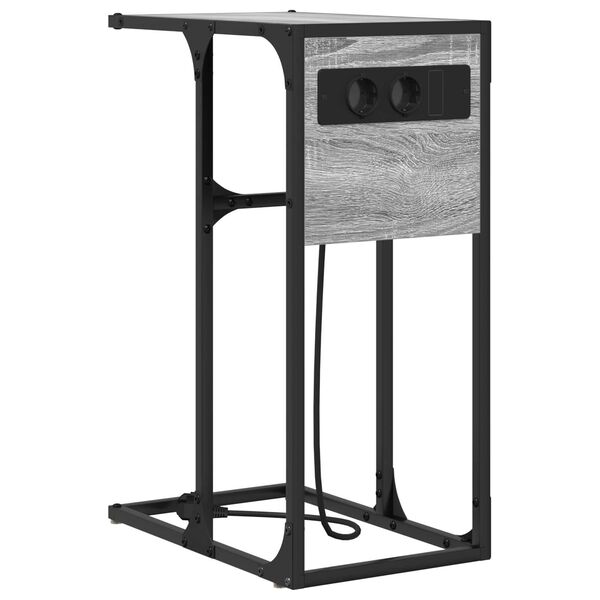 vidaXL Κομοδίνο Γκρι sonoma 41.5 x 26 x 60.5 εκ Επεξεργασμένο ξύλο
