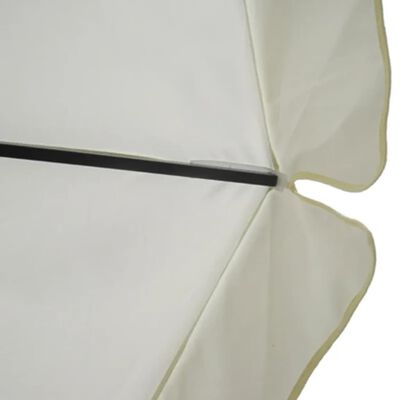 Ομπρέλα με Φορητή Βάση Λευκή από Αλουμίνιο