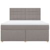 vidaXL &Kappa;&rho;&epsilon;&beta;ά&tau;&iota; Boxspring &mu;&epsilon; &Sigma;&tau;&rho;ώ&mu;&alpha; Taupe 180x200 &epsilon;&kappa;. &Upsilon;&phi;&alpha;&sigma;&mu;ά&tau;&iota;&nu;&omicron;
