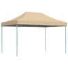 vidaXL Τέντα Εκδηλώσεων Πτυσσόμενη Pop-Up Μπεζ 410x279x315 εκ.