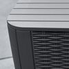 Keter Τραπέζι Κήπου Βοηθητικό Luzon Flat Wicker Χρώμα Γραφίτη