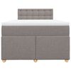 vidaXL &Kappa;&rho;&epsilon;&beta;ά&tau;&iota; Boxspring &mu;&epsilon; &Sigma;&tau;&rho;ώ&mu;&alpha; Taupe 120x200 &epsilon;&kappa;. &Upsilon;&phi;&alpha;&sigma;&mu;ά&tau;&iota;&nu;&omicron;