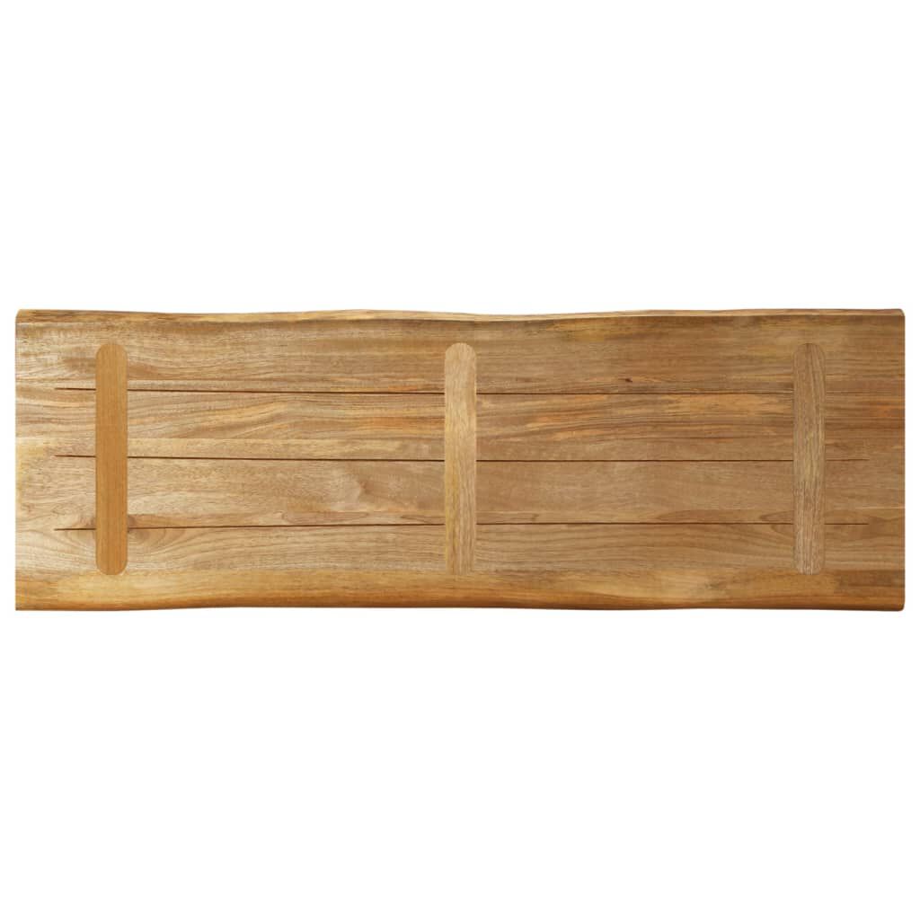 vidaXL Επιφάνεια Τραπεζιού 140x40x3,8 εκ. Live Edge Μασίφ Ξύλο Μάνγκο