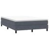 vidaXL Box Spring Κρεβάτι χωρίς στρώμα Σκούρο γκρι 160x220cm Βελούδινο