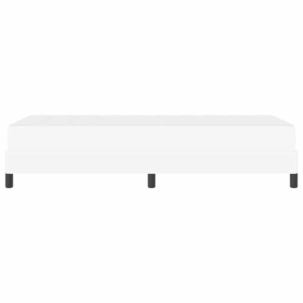 vidaXL Κρεβάτι Άλλο Καθαρό Λευκό 100 x 200 cm Τεχνητό δέρμα