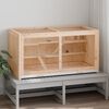 vidaXL Κλουβί για Χάμστερ 104 x 52 x 54 εκ. από Μασίφ Ξύλο Έλατου