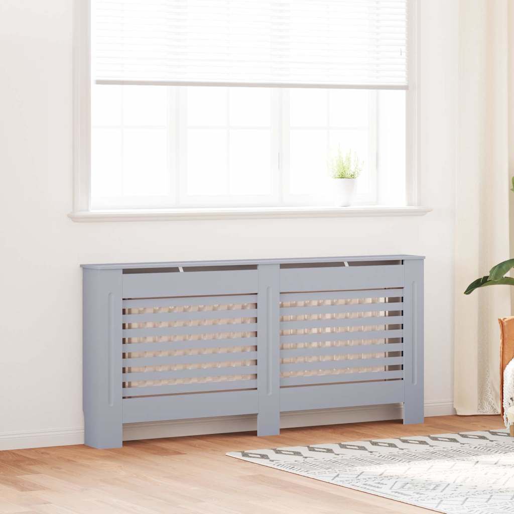 vidaXL Κάλυμμα Καλοριφέρ Ανθρακί 172 x 19 x 81,5 εκ. από MDF