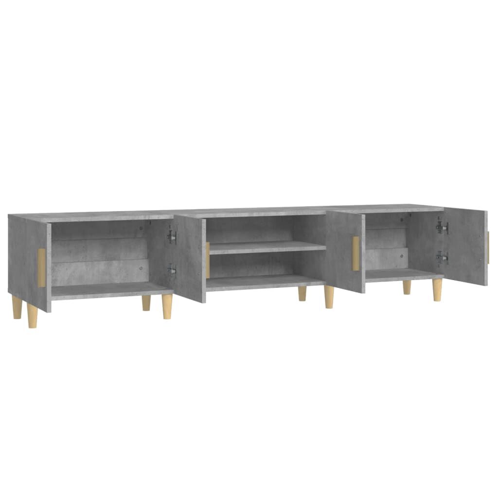 vidaXL Έπιπλο Τηλεόρασης Γκρι Σκυρ. 180x31,5x40 εκ. Επεξ. Ξύλο