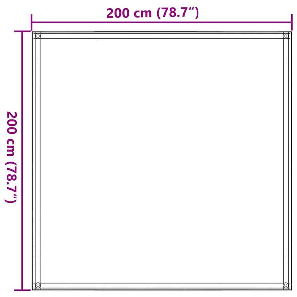 vidaXL Χαλί Σκηνής Taupe 200 x 200 εκ.