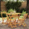 vidaXL Σετ μπιστρό 5 pcs Καφέ Μασίφ ξύλο ακακίας