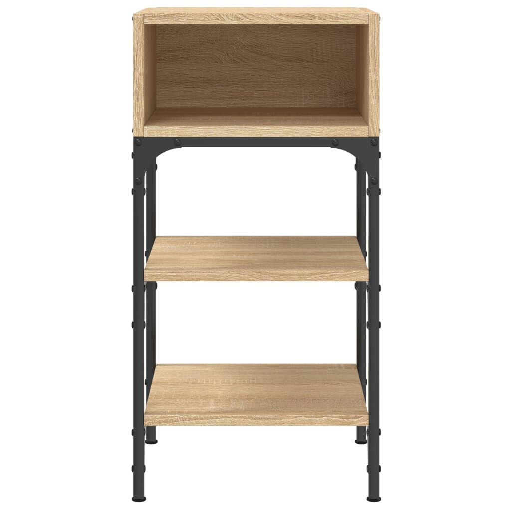 vidaXL Κομοδίνα 2 τεμ. Sonoma Δρυς 35x34,5x70 εκ. Επεξεργασμένο Ξύλο