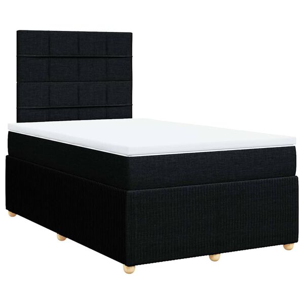 vidaXL &Kappa;&rho;&epsilon;&beta;ά&tau;&iota; Boxspring &mu;&epsilon; &Sigma;&tau;&rho;ώ&mu;&alpha; &Mu;&alpha;ύ&rho;&omicron; 120x190 &epsilon;&kappa;. &Upsilon;&phi;&alpha;&sigma;&mu;ά&tau;&iota;&nu;&omicron;