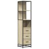 vidaXL &Nu;&tau;&omicron;&upsilon;&lambda;ά&pi;&iota; &mu;&pi;ά&nu;&iota;&omicron;&upsilon; Sonoma Oak 35x37,5x166 cm &Kappa;&alpha;&tau;&alpha;&sigma;&kappa;&epsilon;&upsilon;&alpha;&sigma;&mu;έ&nu;&omicron; &xi;ύ&lambda;&omicron;