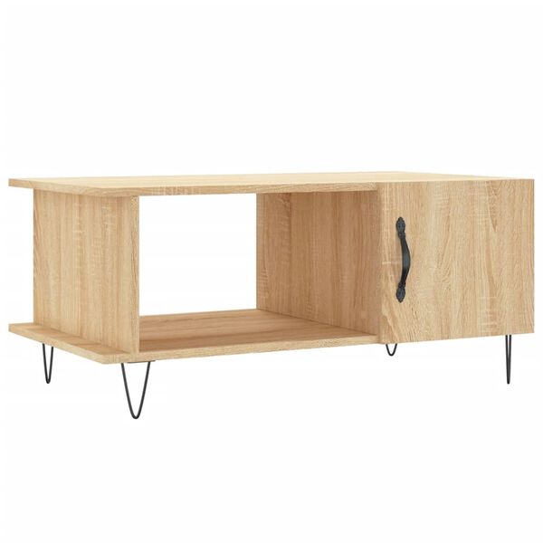 vidaXL Τραπεζάκι Σαλονιού Sonoma Δρυς 90x50x40 εκ. Επεξεργασμένο Ξύλο