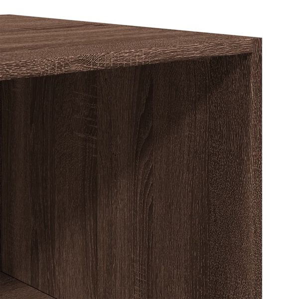 vidaXL Ντουλάπα Καφέ Δρυς 80x50x200 εκ. από Επεξεργασμένο Ξύλο