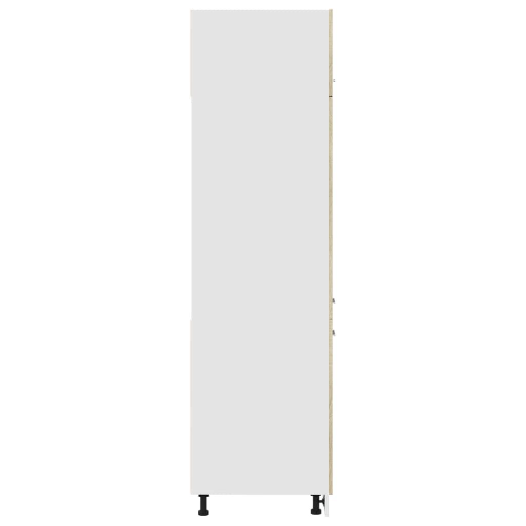 vidaXL Ντουλάπι Ψυγείου Lyon Sonoma Δρυς 60x57x207εκ.