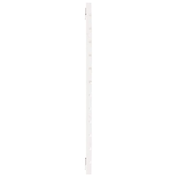 vidaXL Κεφαλάρι Τοίχου Λευκό 141x3x91,5 εκ. από Μασίφ Ξύλο Πεύκου