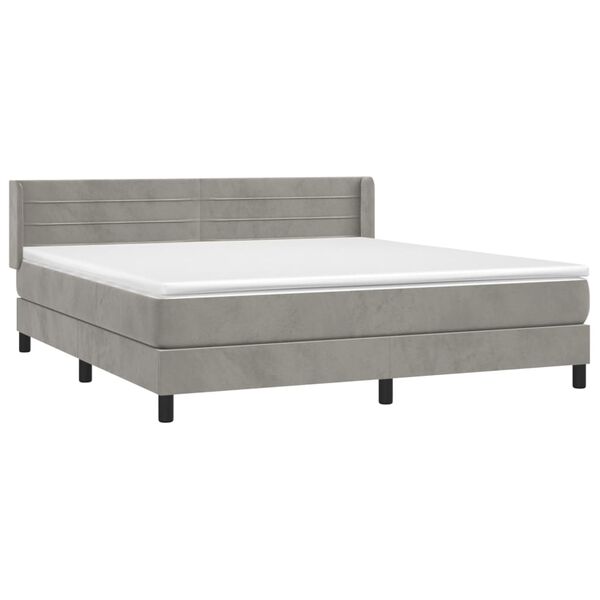 vidaXL &Kappa;&rho;&epsilon;&beta;ά&tau;&iota; Boxspring &mu;&epsilon; &Sigma;&tau;&rho;ώ&mu;&alpha; &Alpha;&nu;&omicron;&iota;&chi;&tau;ό &Gamma;&kappa;&rho;&iota; 180x200 &epsilon;&kappa;. &Beta;&epsilon;&lambda;&omicron;ύ&delta;&iota;&nu;&omicron;