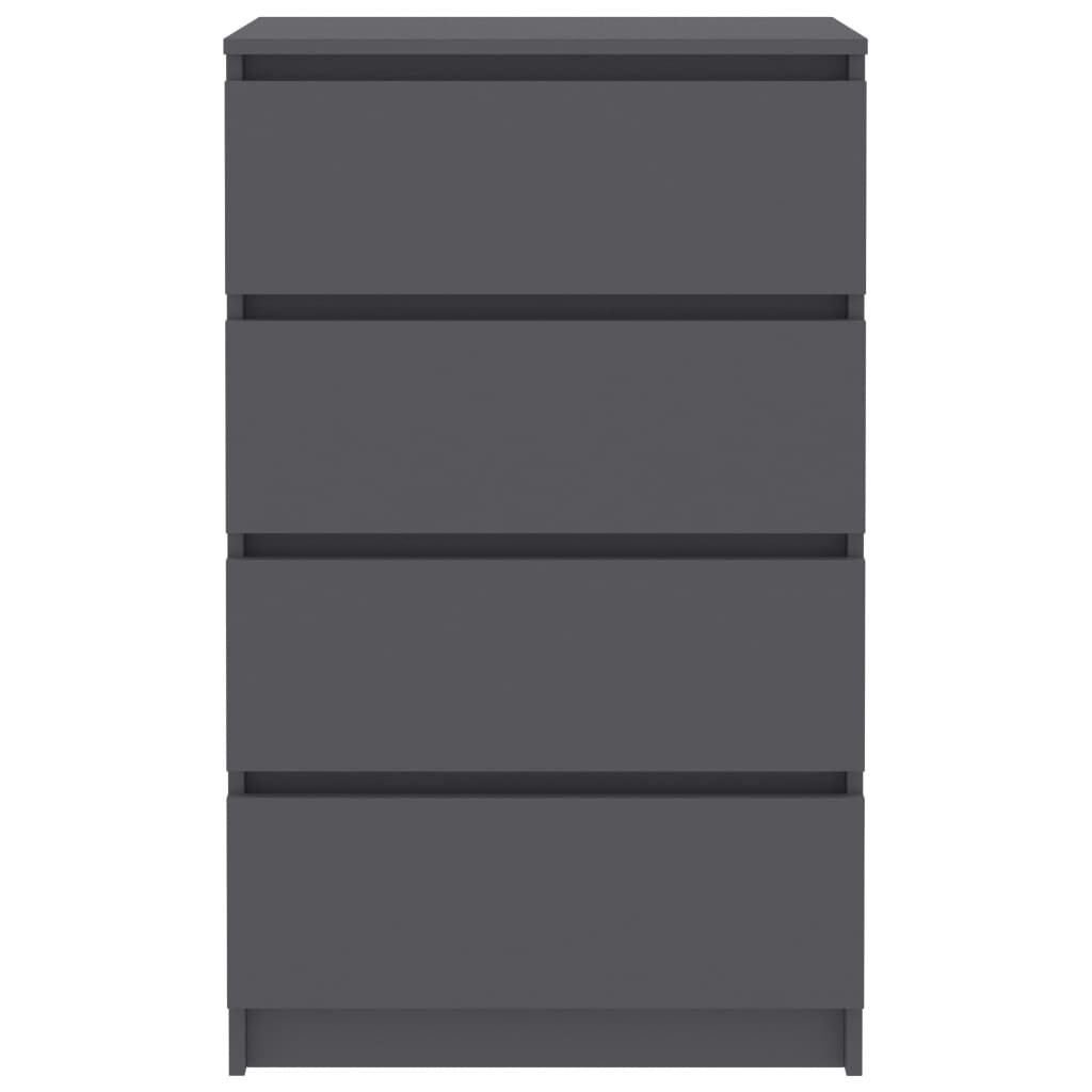 vidaXL Συρταριέρα Γκρι 60 x 35 x 98,5 εκ. από Επεξεργασμένο Ξύλο