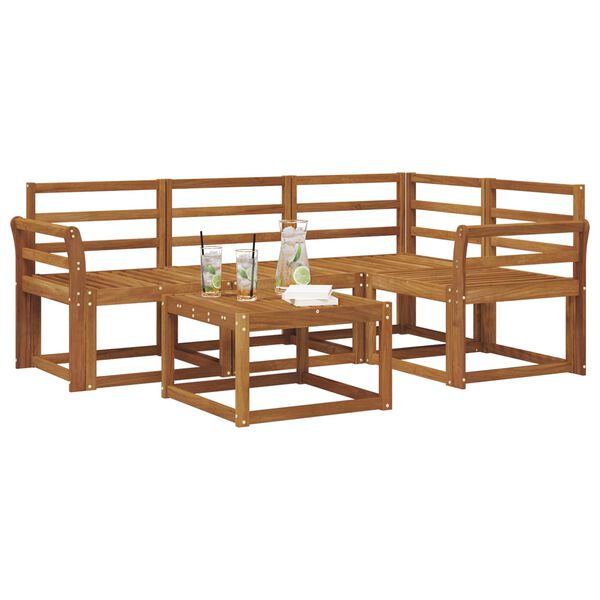 vidaXL &Sigma;&epsilon;&iota;&rho;ά &Kappa;&alpha;&nu;&alpha;&pi;έ &Epsilon;&xi;&omega;&tau;&epsilon;&rho;&iota;&kappa;&omicron;ύ 5 pcs &Phi;&upsilon;&sigma;&iota;&kappa;ό &Sigma;&tau;&epsilon;&rho;&epsilon;ό &Xi;ύ&lambda;&omicron; &Alpha;&kappa;&alpha;&kappa;ί&alpha;&sigmaf;